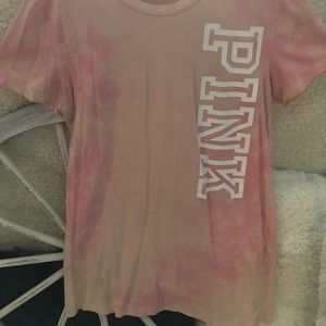 PINK tie-die mini dress